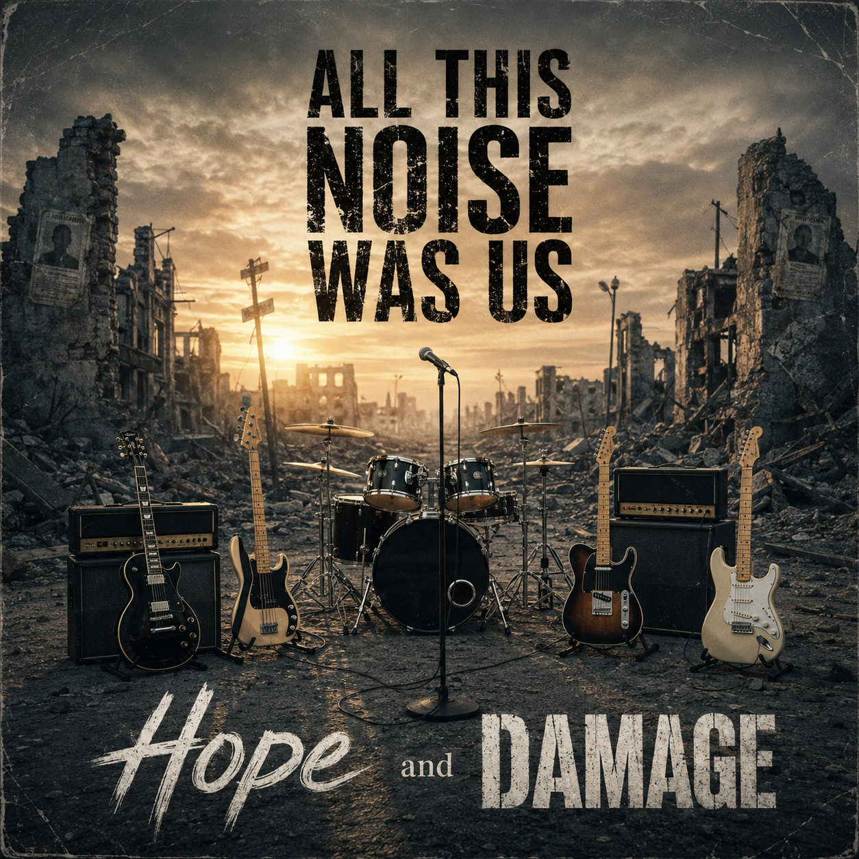 Hope and Damage — All This Noise Was Us original artwork
